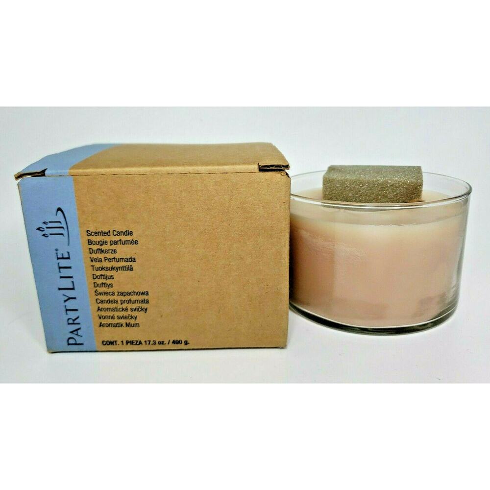 PartyLite 3 Wick Bowl Jar‎ Candle 13.5oz New Box Vanilla Citron  P4B/G34249